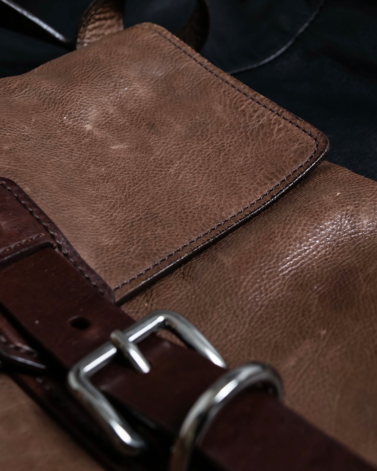 "PRADA" Real leather wrapped bag