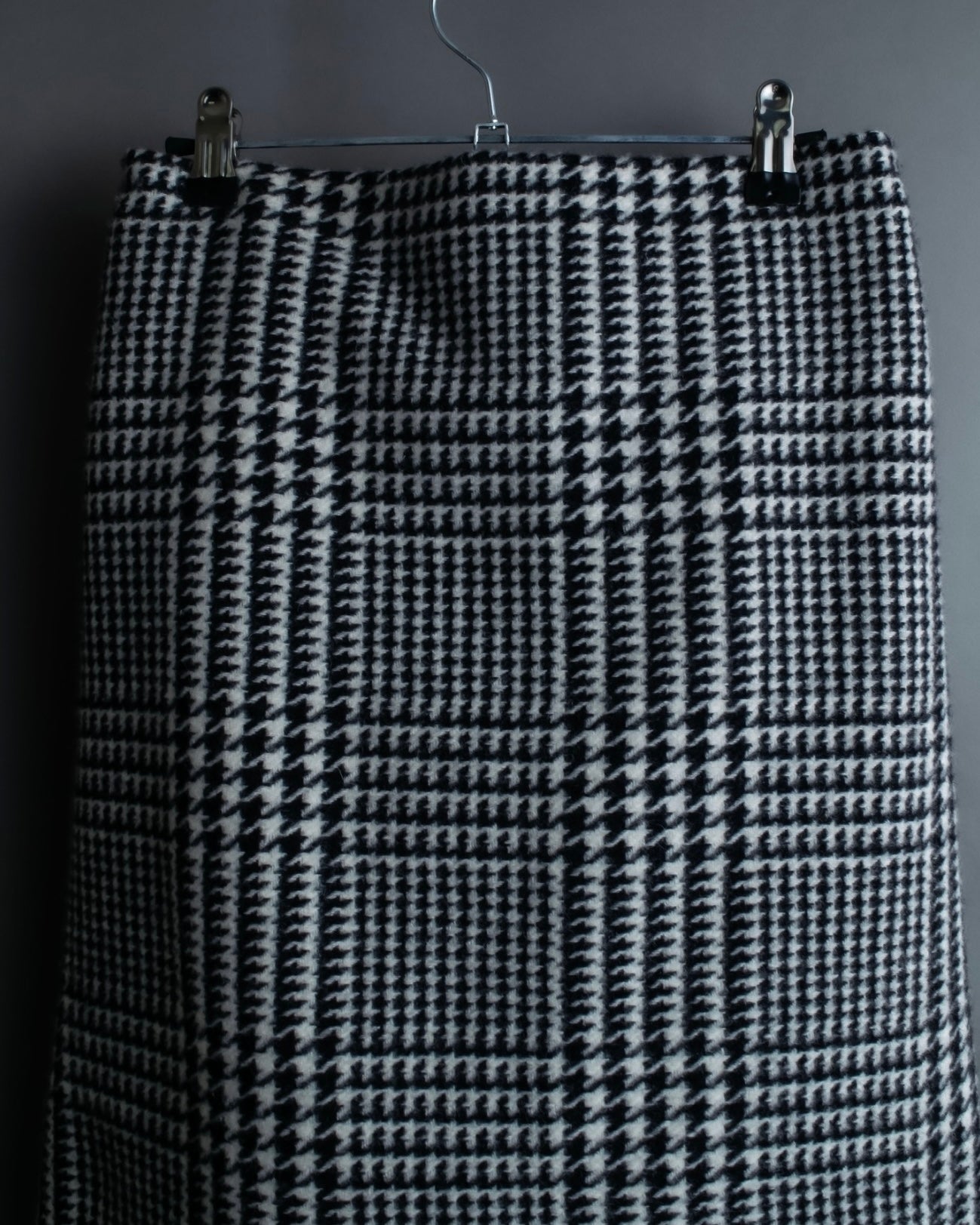 “BALENCIAGA  18AW” Virgin wool  plaid wrapped skirt