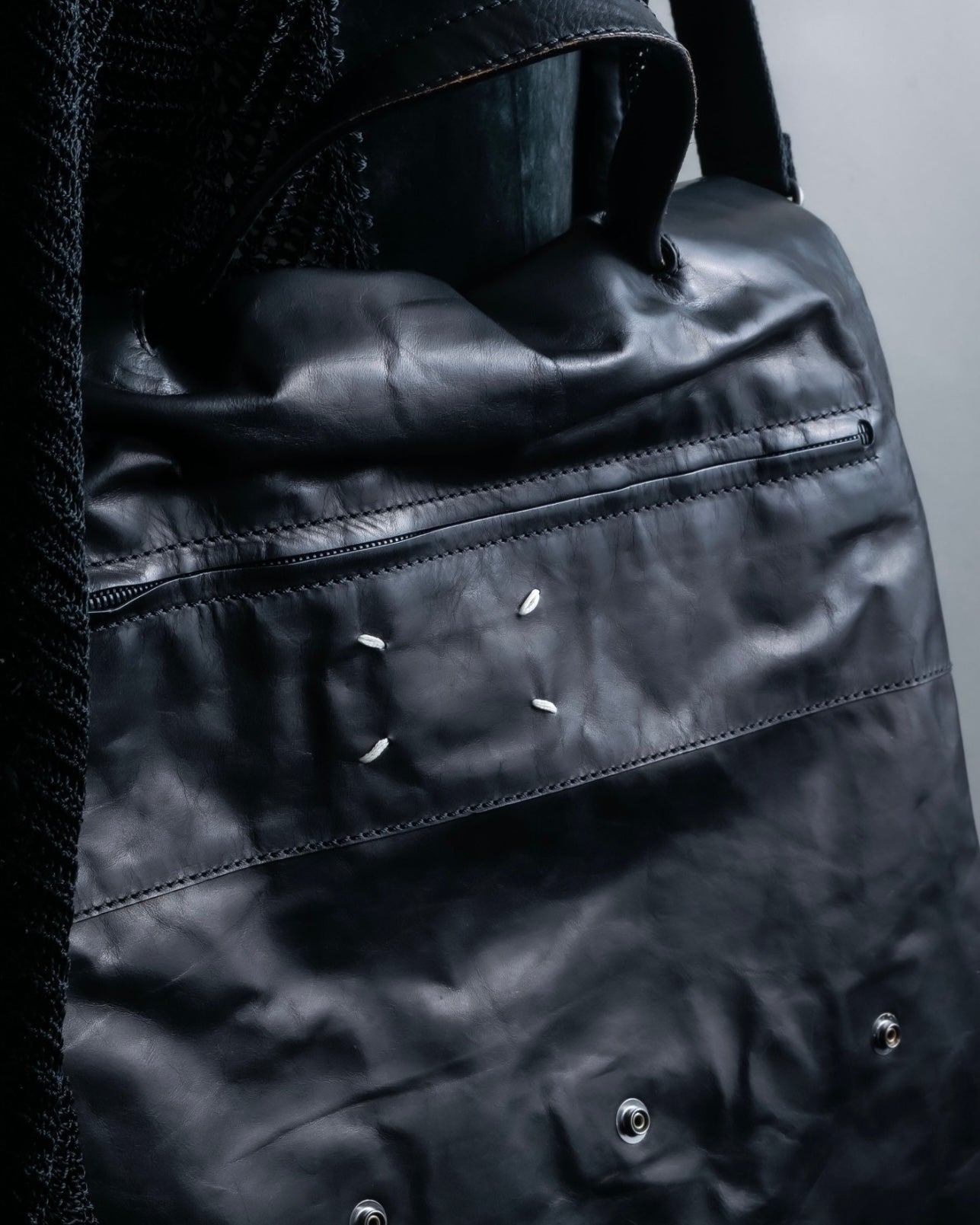 "Maison Margiela" 2016 aw leather sailor bag