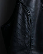 "Hiroko Koshino" Lamb leather layered vest
