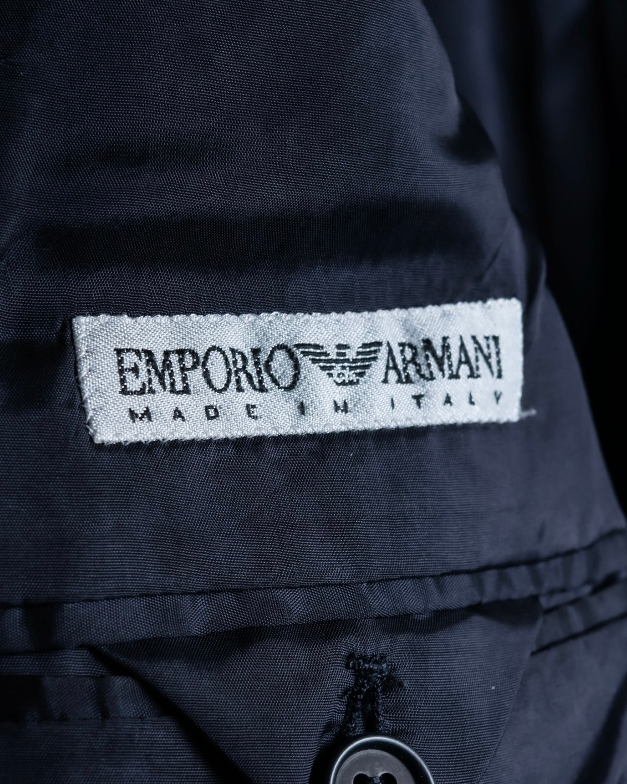 "EMPORIO ARMANI" Double-breasted long tailored jacket