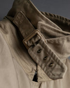 "SEEALL" patchwork designed maxi trench coat