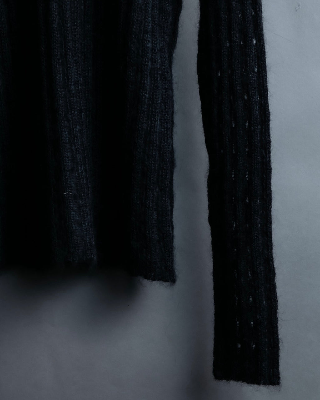 "FENDI" Hair fringe sheer combination summer knit