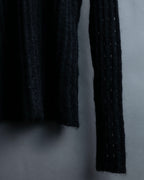 "FENDI" Hair fringe sheer combination summer knit