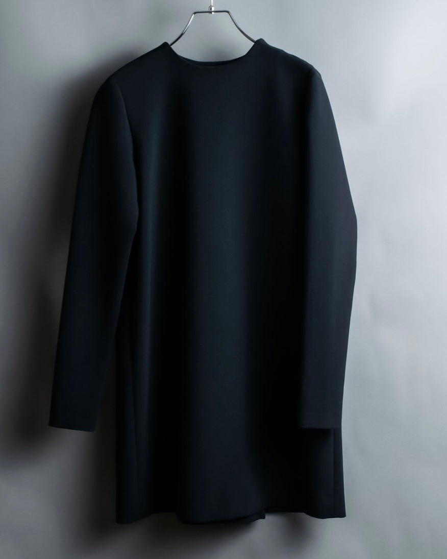 "YOKO CHAN" Deep action pleated mid-length dress