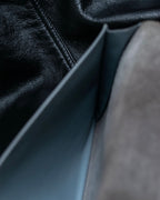 "CELINE" Strap large multi-function leather long wallet