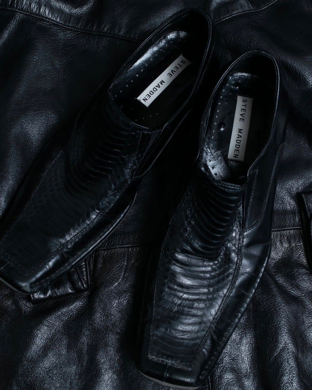 Vintage python leather dress shoes