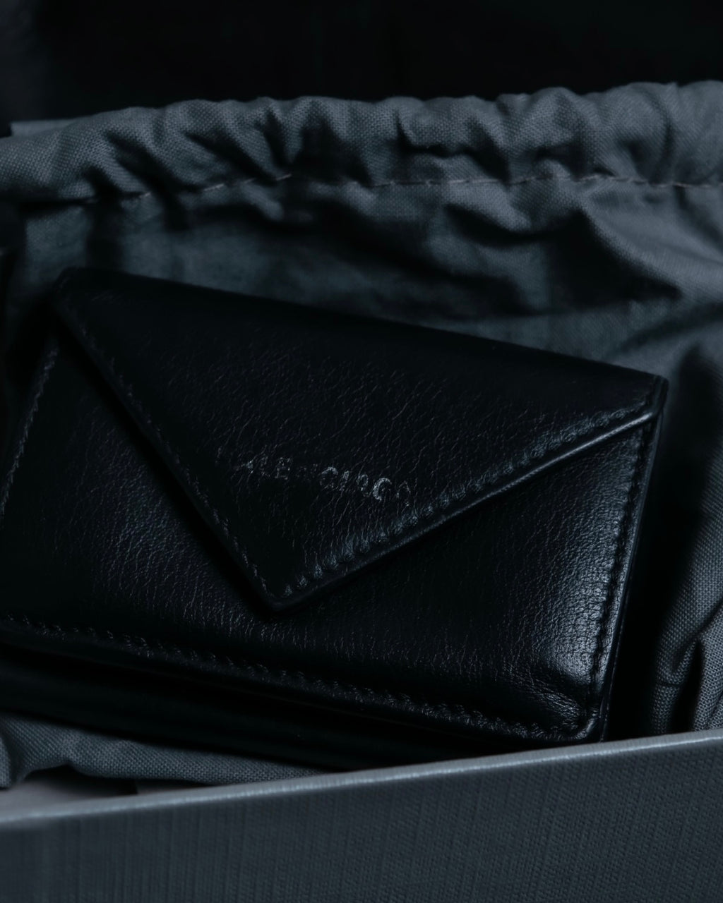 "BALENCIAGA" Leather compact wallet