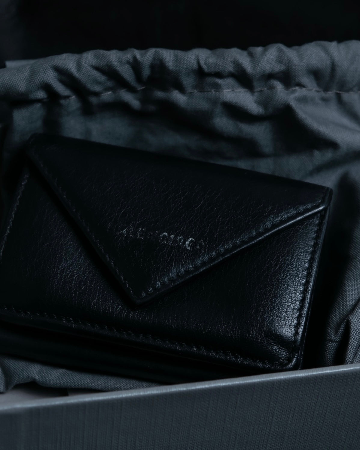"BALENCIAGA" Leather compact wallet