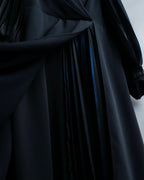 “Karl Lagerfeld” pleats designed stand collar summer dress