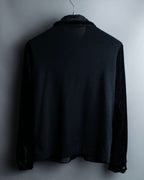 "tricot COMME des GARCONS" Mad velour avant-garde gathered shirt