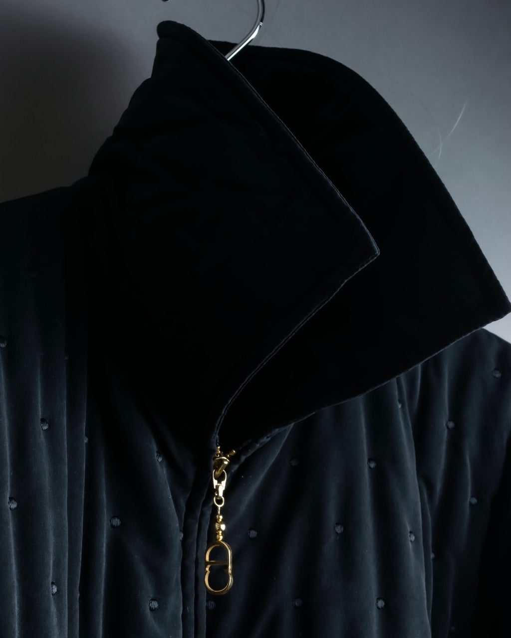 "Christian Dior" point design fluffy jacket