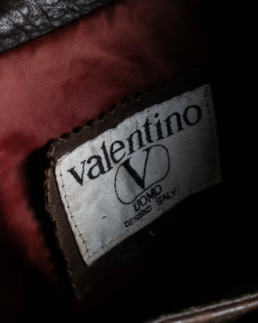 "VALENTINO" Vintage leather blouson