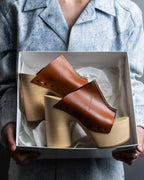 "Maison Margiela 20SS" Tabi platform wood sole sandals