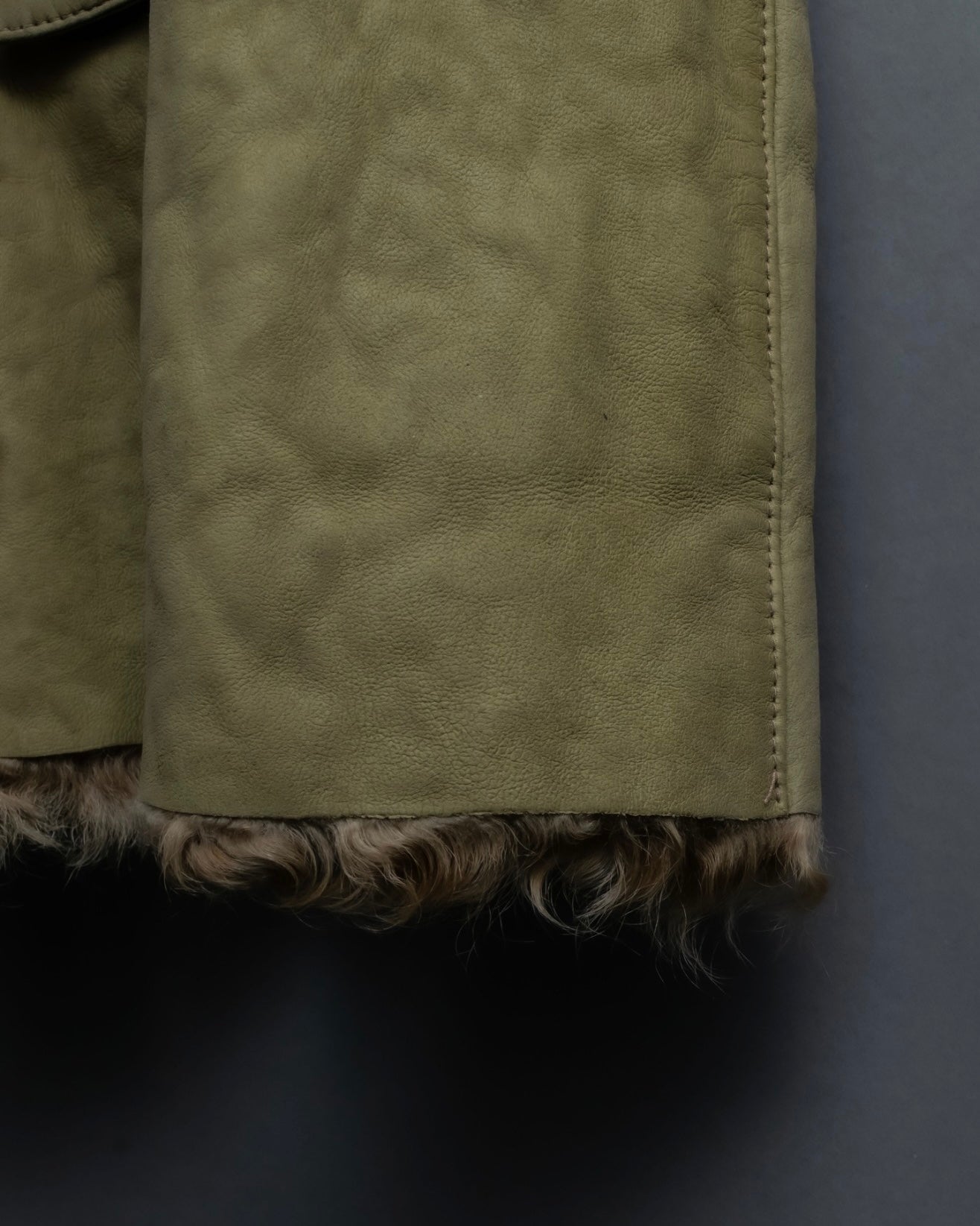 Vintage kargan lamb suede combination jacket