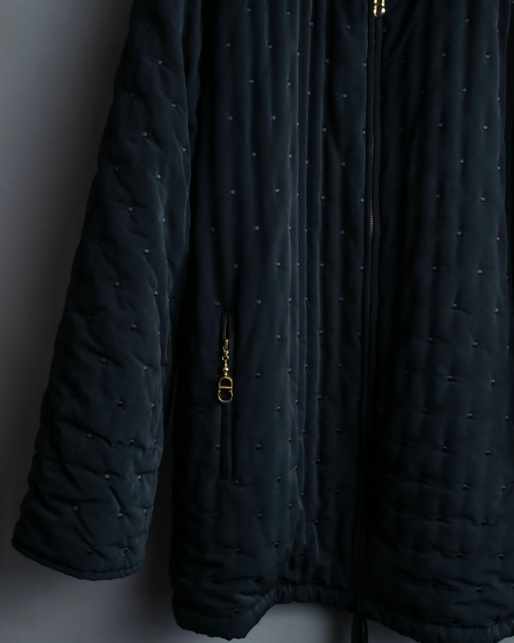 "Christian Dior" point design fluffy jacket