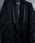 "Just Cavalli" Botanical tattooed wool coat