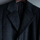 "VERSACE" fly-front double-breasted wool coat