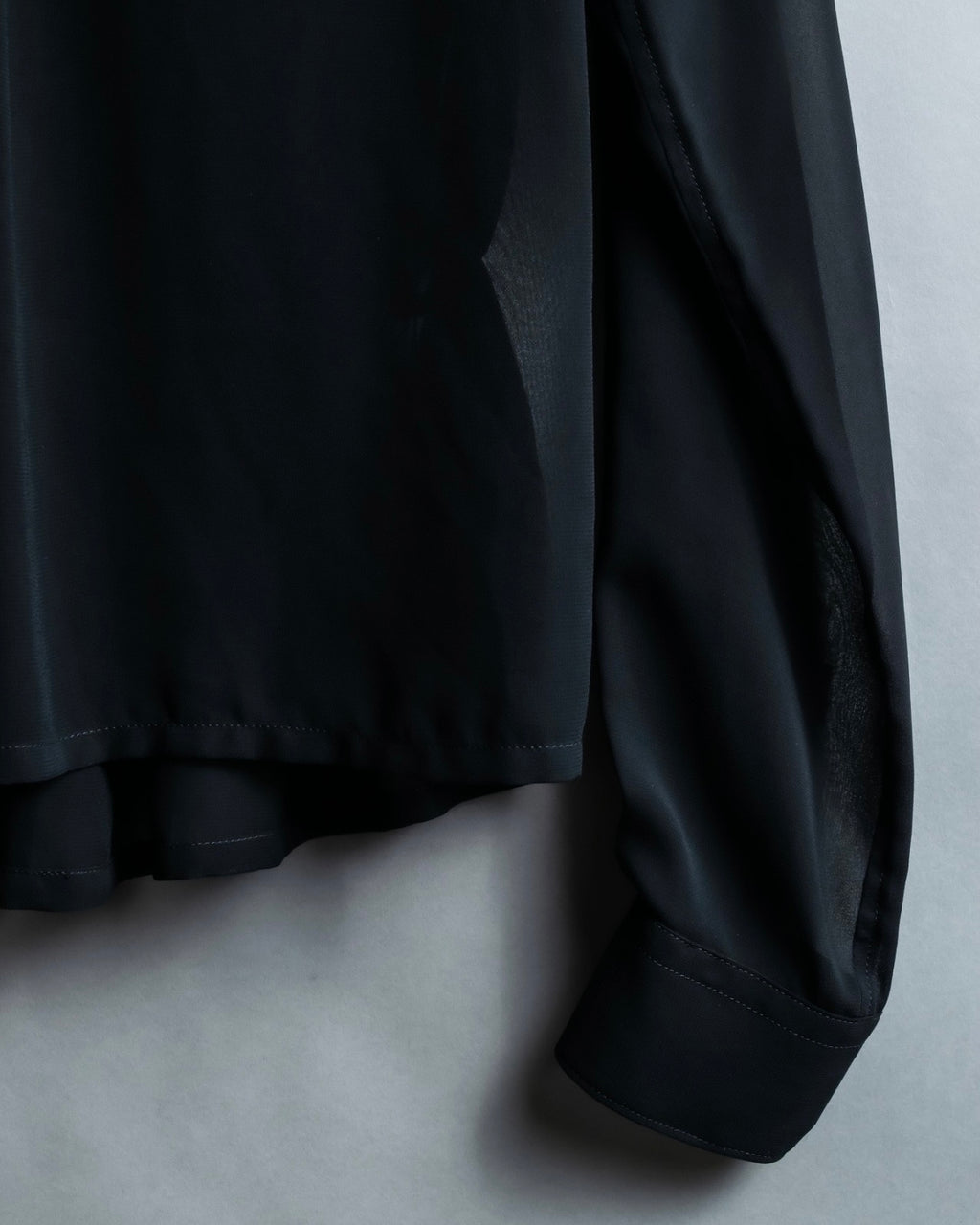 "COMME des GARÇONS" ruched sheer shirt