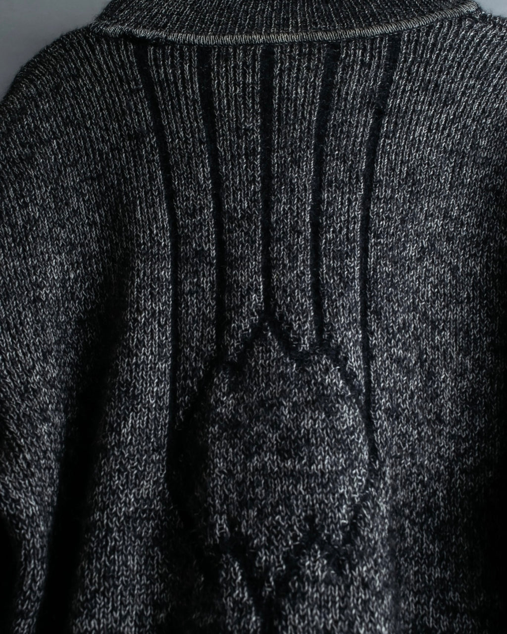 "VERSUS" Mohair blend lana wool high neck design knit