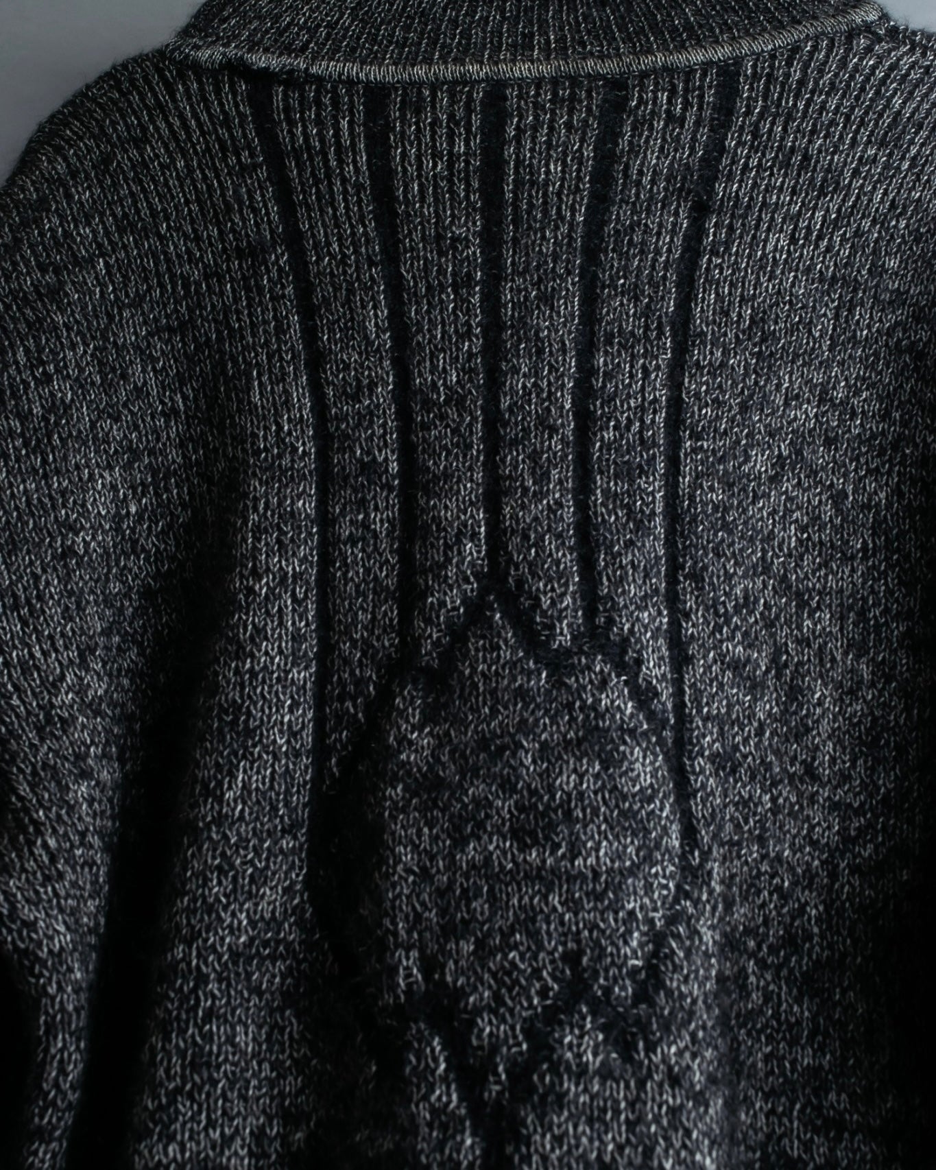 "VERSUS" Mohair blend lana wool high neck design knit