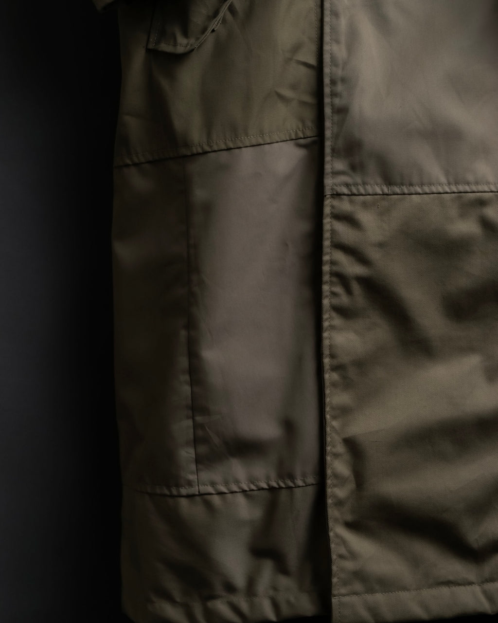 "SEEALL" patchwork designed maxi trench coat