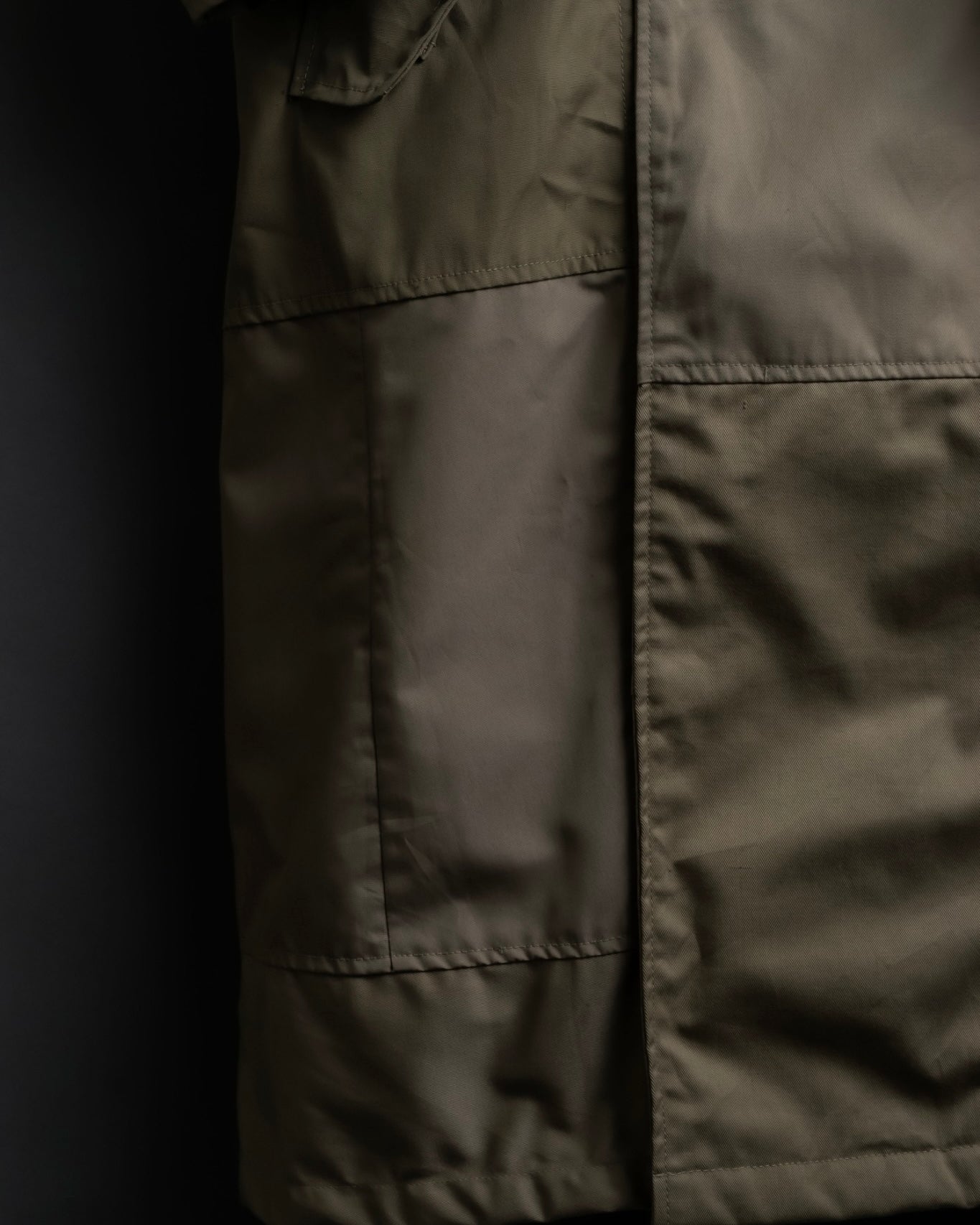 "SEEALL" patchwork designed maxi trench coat