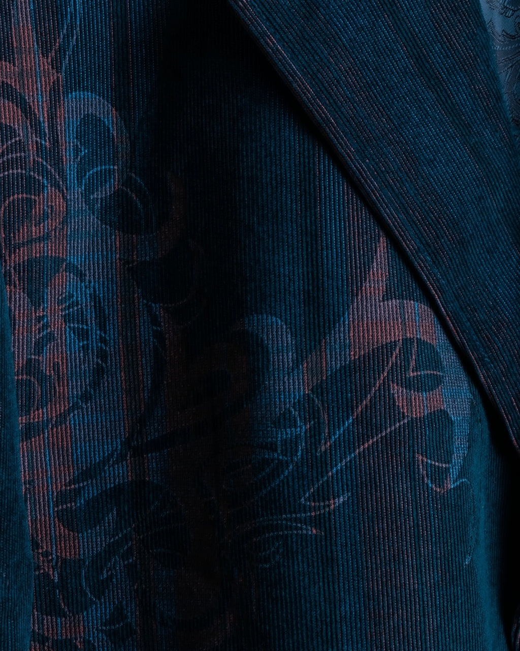 XL Vintage iridescent corduroy tailored jacket