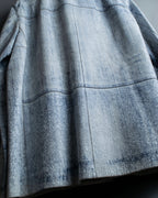 "CRISTIANO di THIENE"Crack design white leather jacket