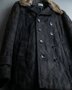 "EMMETI" goatskin quilted P coat