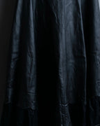 Cowhide flared lace skirt