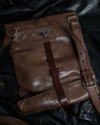 "PRADA" Real leather wrapped bag
