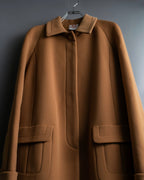 “LOEWE” beautiful cut raglan sleeve Lana wool 100% coat