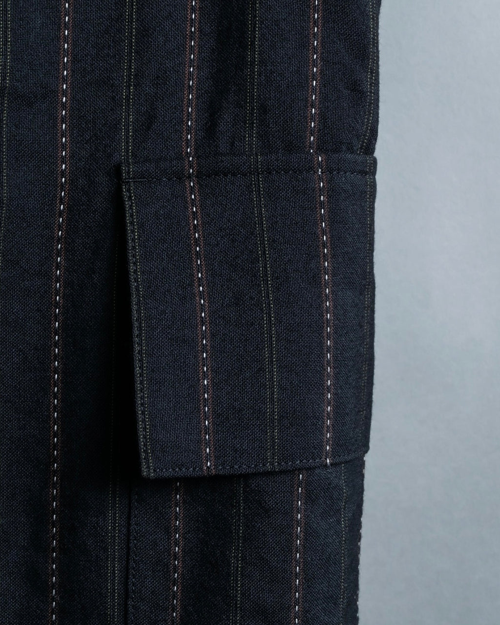 "Y's" Red Line Striped Wrap Pants Design Setup