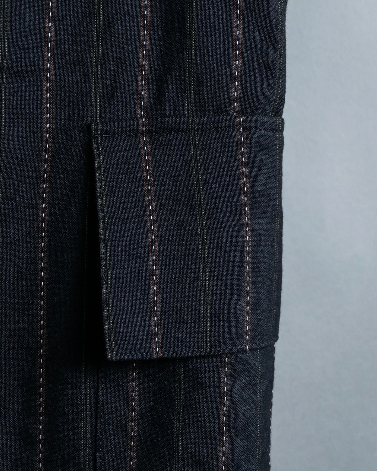 "Y's" Red Line Striped Wrap Pants Design Setup