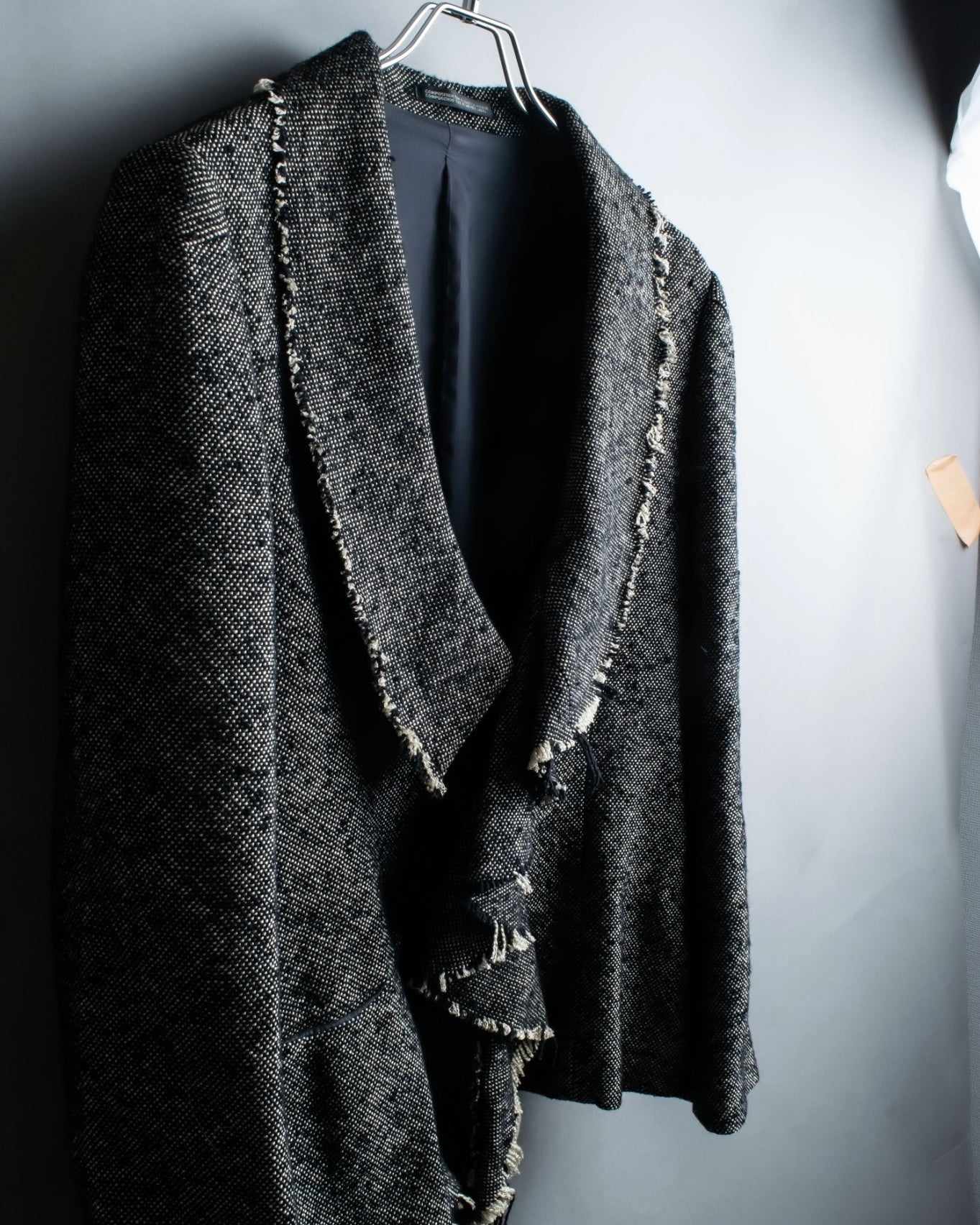 "Yohji Yamamoto +NOIR" Frill smoking jacket