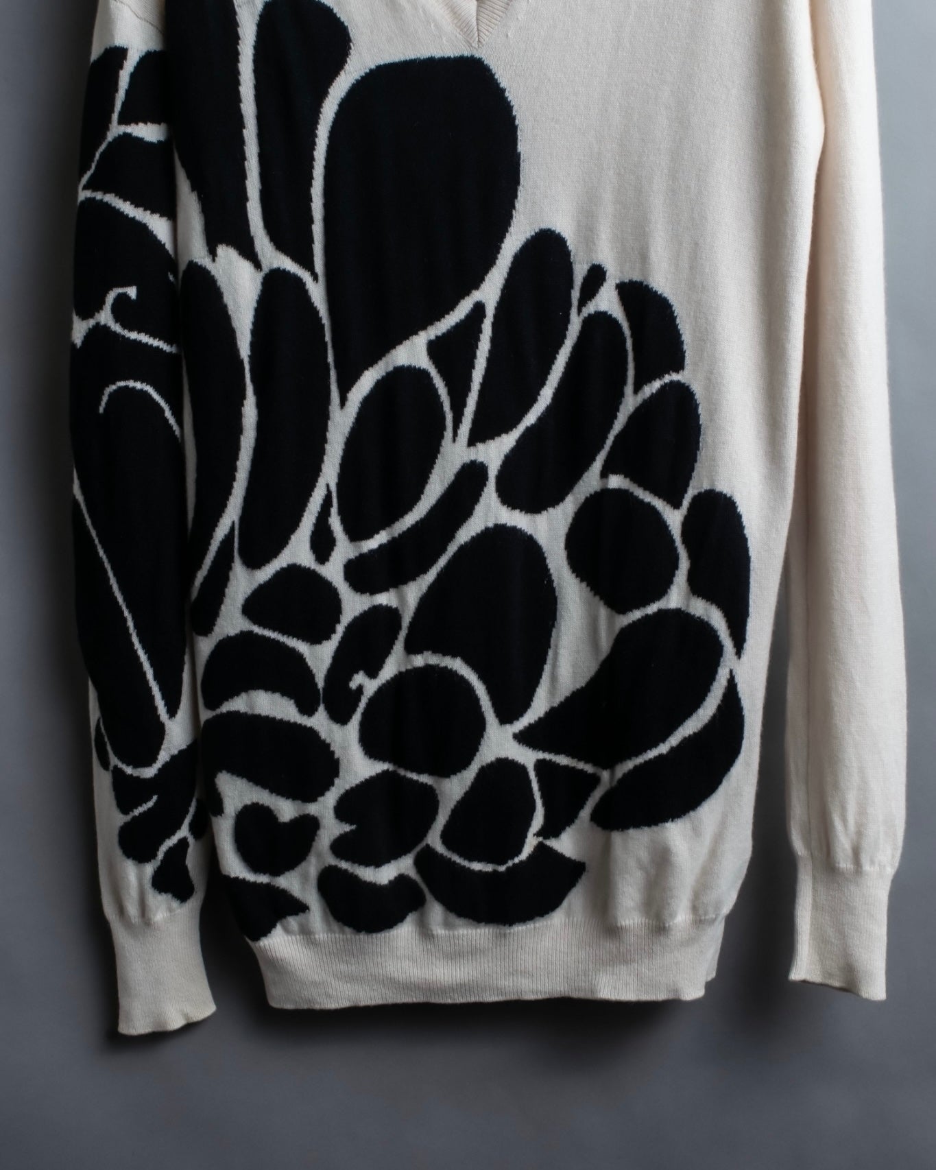 "BOTTEGA VENETA" art pattern cashmere 100% knit