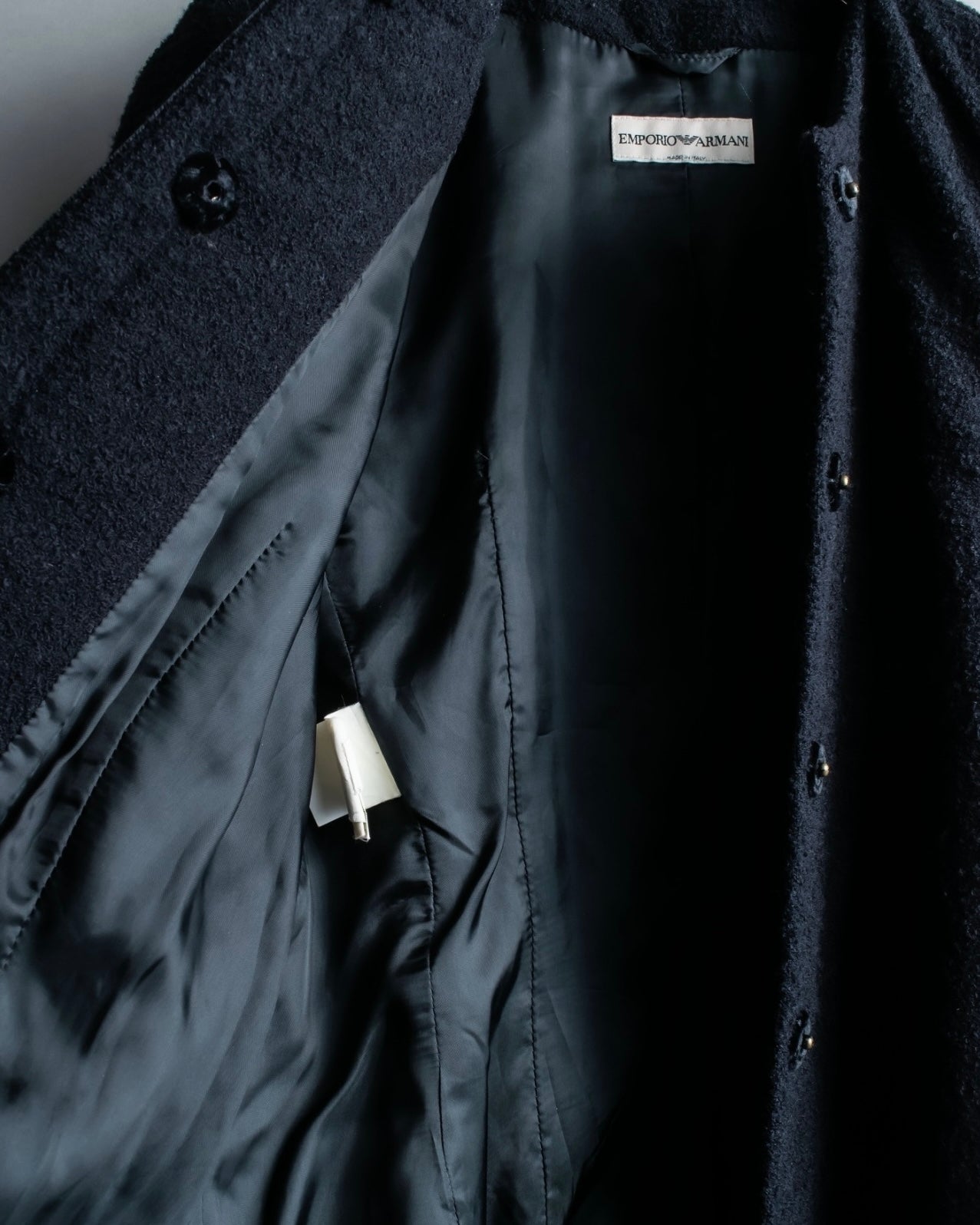 "EMPORIO ARMANI" Three-line short fly front jacket