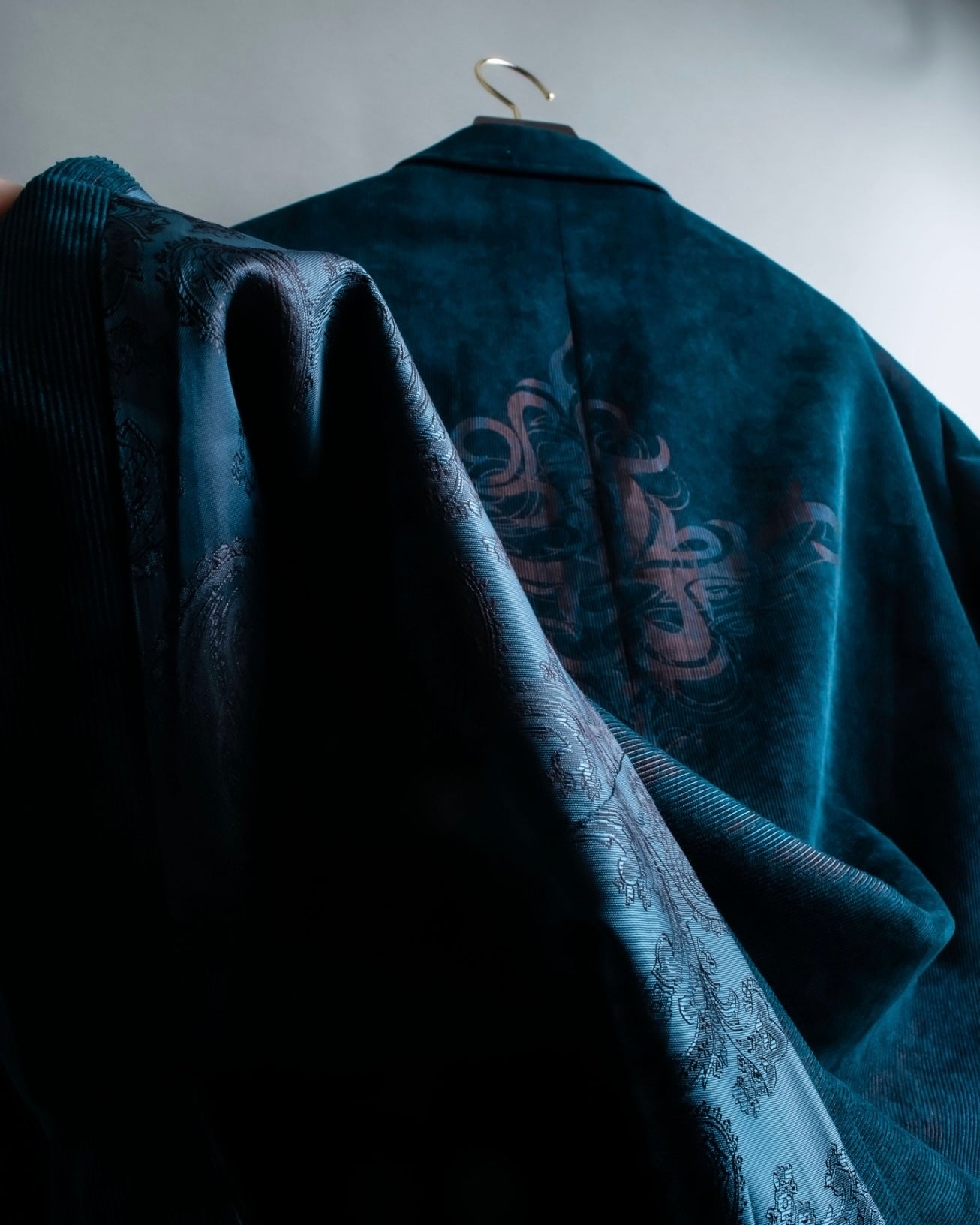 XL Vintage iridescent corduroy tailored jacket