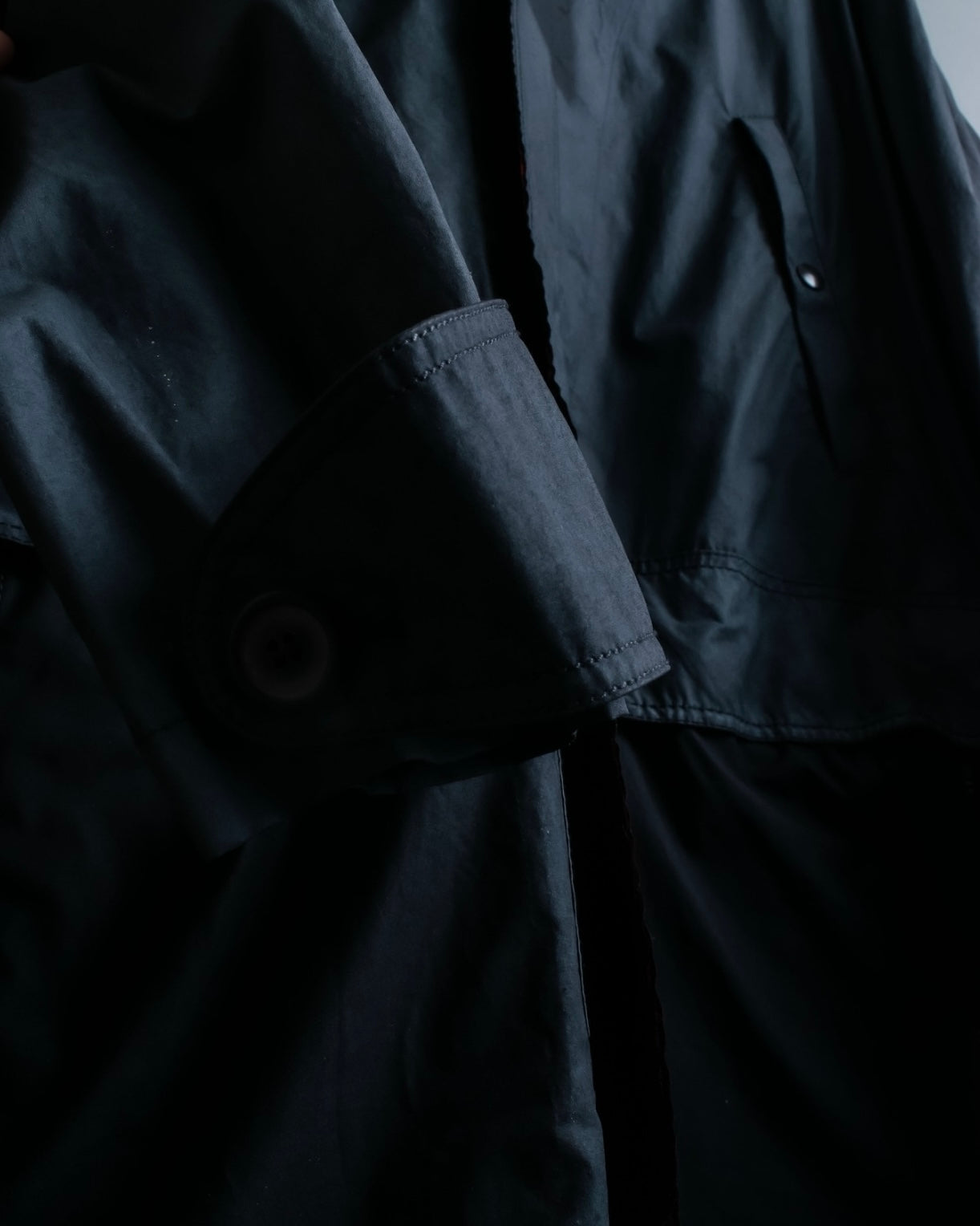 "LANVIN paris" mint condition silk blend double zip spring coat