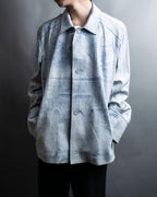 "CRISTIANO di THIENE"Crack design white leather jacket