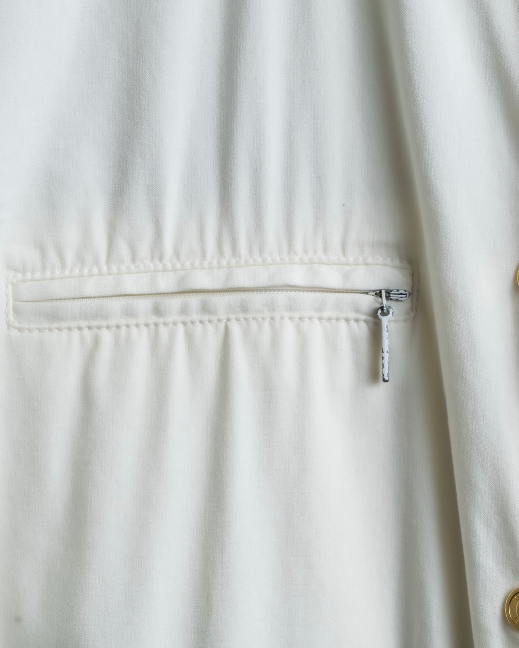 "GUCCI" zip pocket designed gold buttons shirt