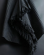 “BALENCIAGA  18AW” Virgin wool  plaid wrapped skirt