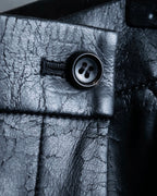 "Tricot Comme des Garçons" leather wrap skirt