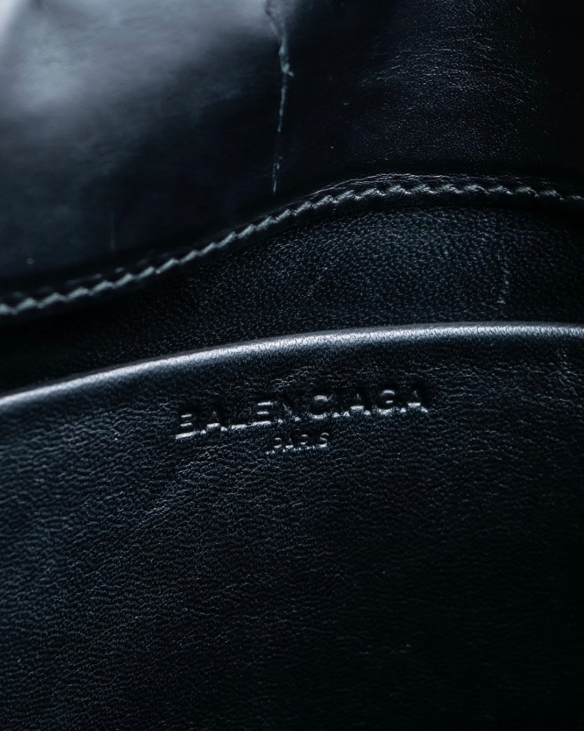 "BALENCIAGA" Haracofur leather shoulder bag