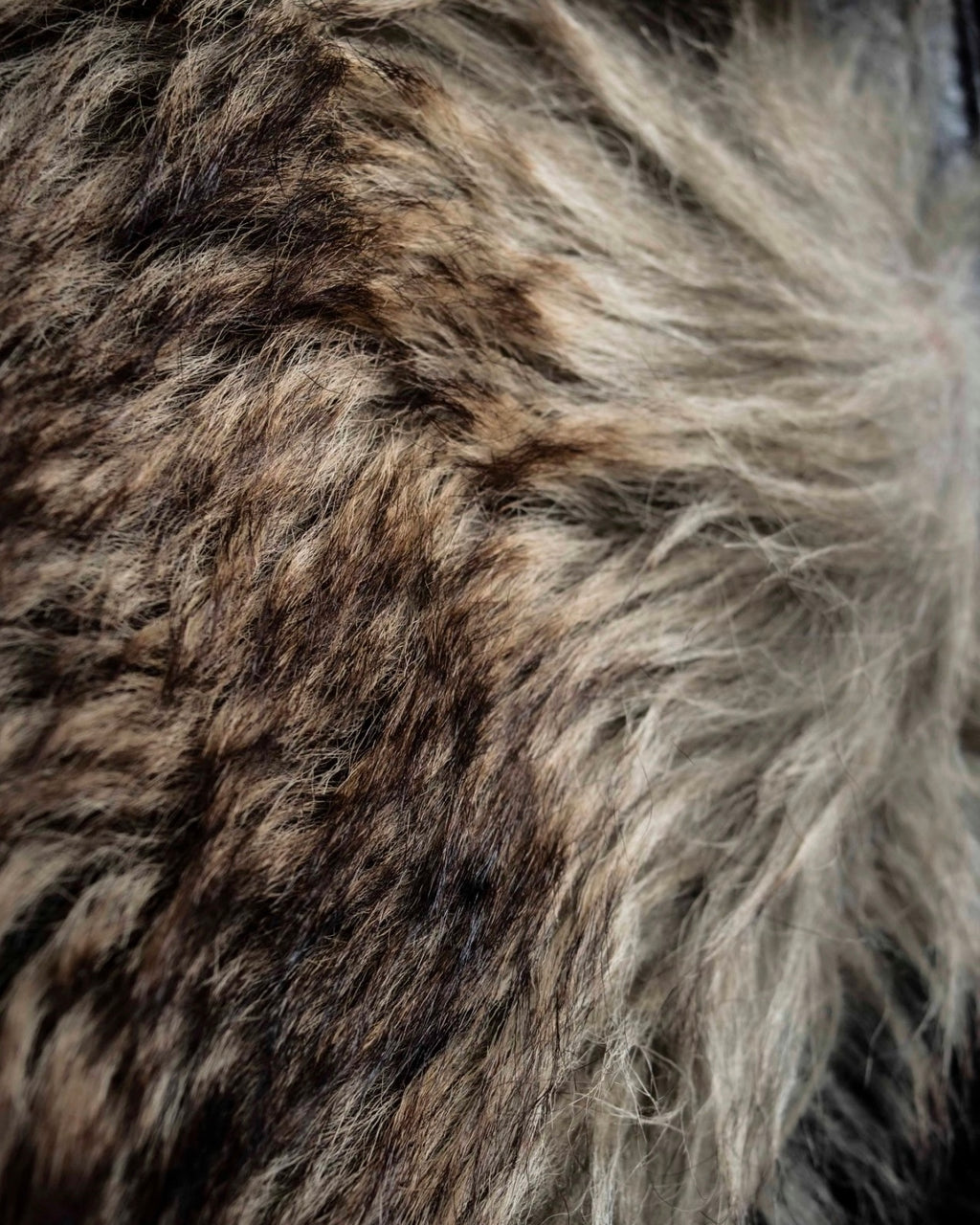 3XL Oversilhouette Faux Fur Leather Coat