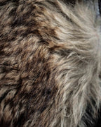 3XL Oversilhouette Faux Fur Leather Coat