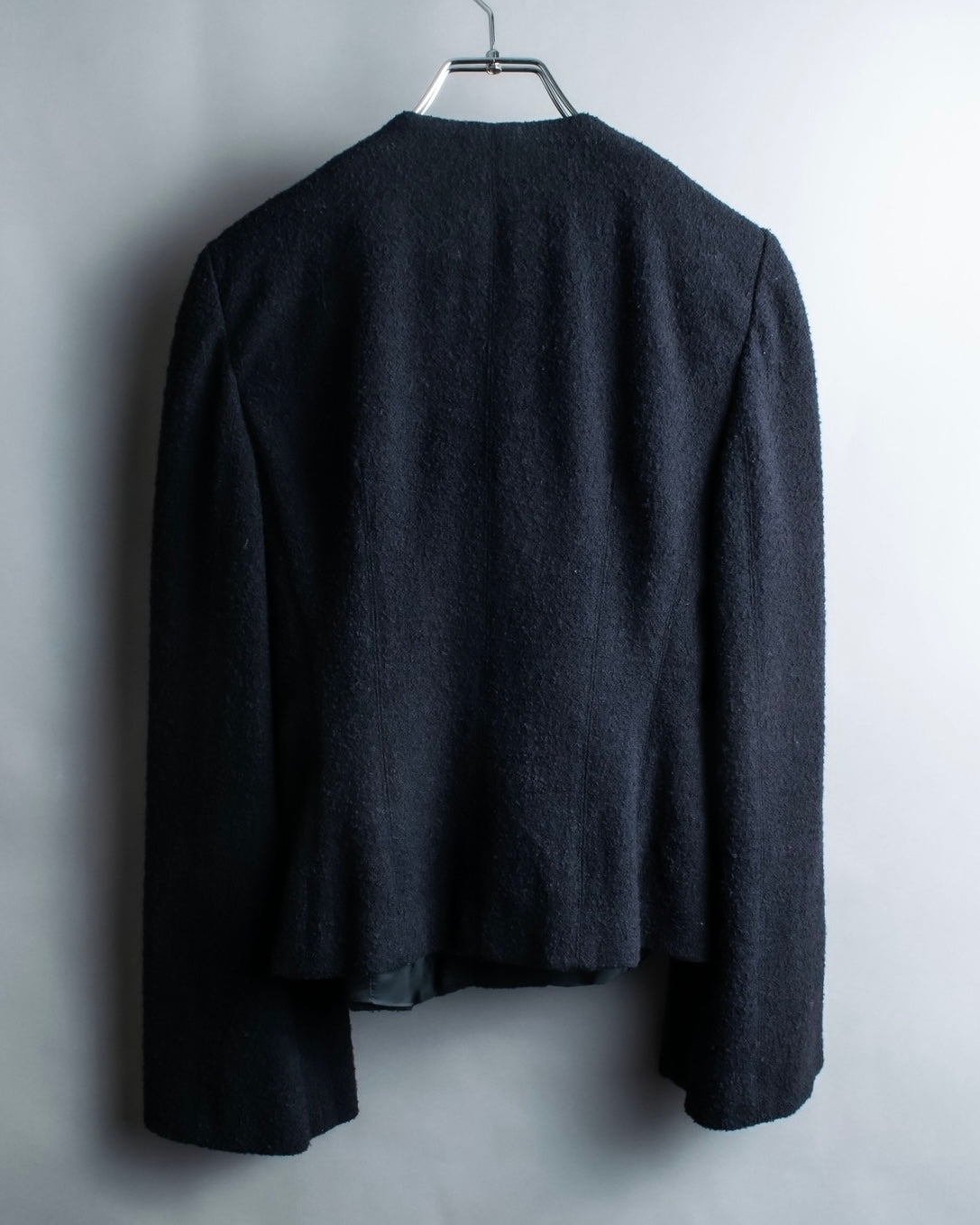 "EMPORIO ARMANI" Three-line short fly front jacket