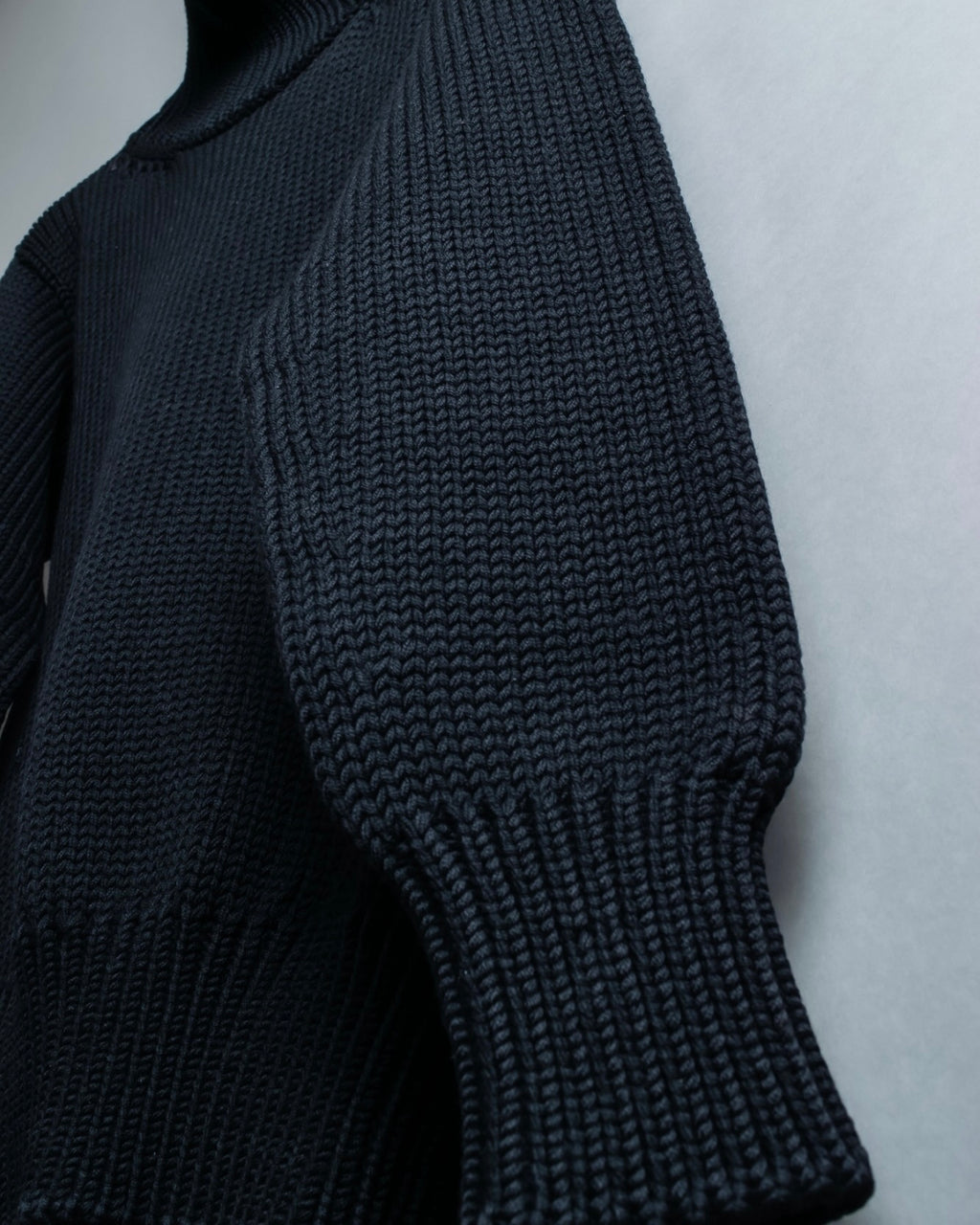 "GUCCI" Oversized high neck design rib knit