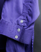 “Vintage” flower embroidery jewel designed viscose shirts